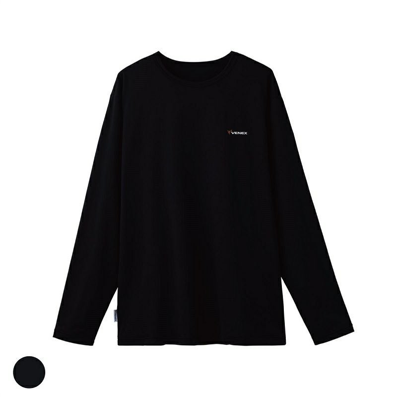 トップス LONER ベネクス VENEX リフレッシュ Tシャツロングスリーブ メンズ ブラック